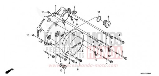 LEFT CRANKCASE COVER (VT750C2B/C2S/CS/C/CA) VT750CSC de 2012
